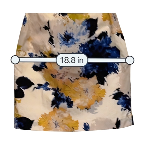 (4) J CREW Artistic Flower Strapless Multi-colored Midi Dress - Picture 9 of 11